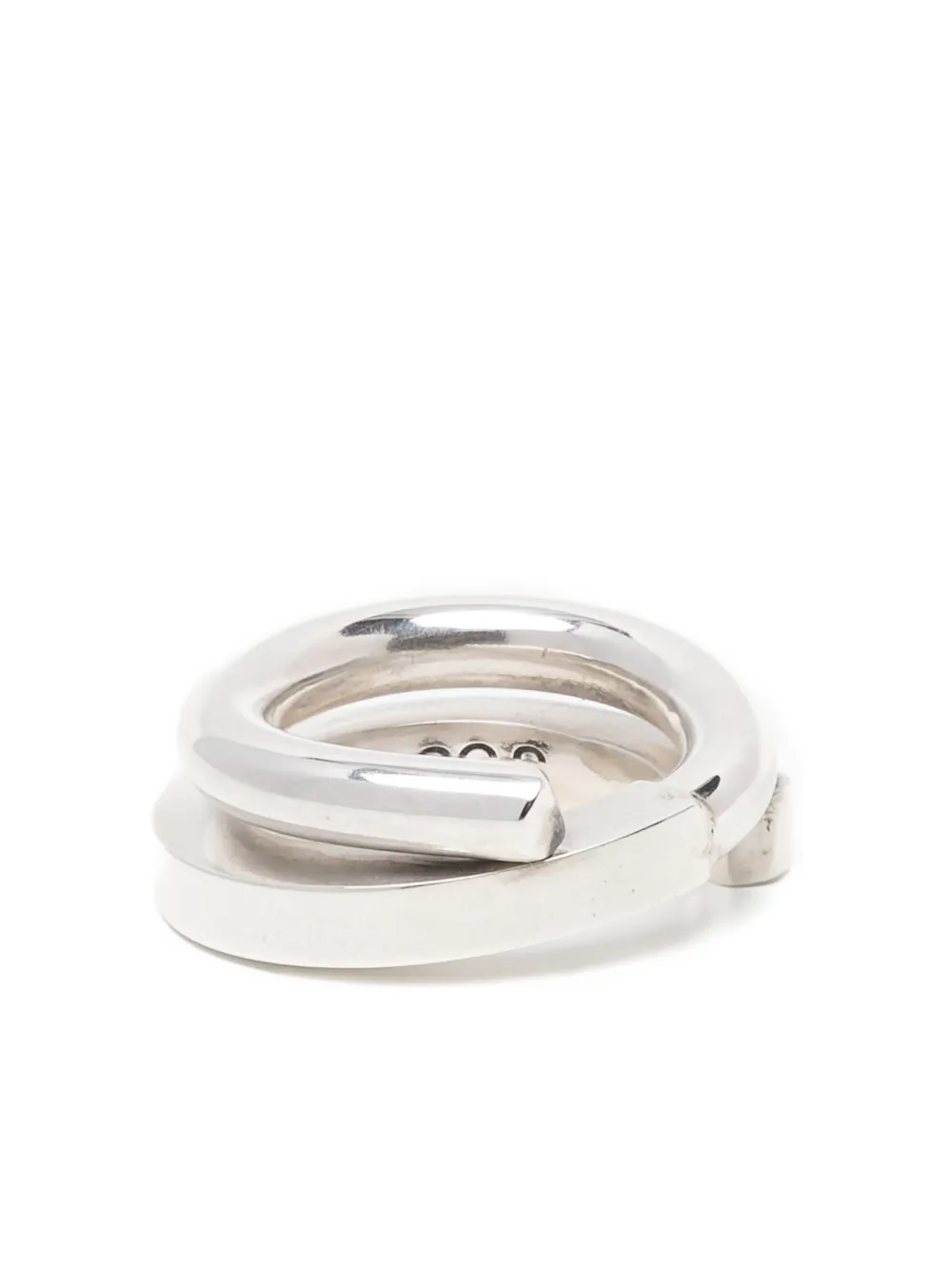 CC-Steding Square/round coil ring | Silver | Image 1
