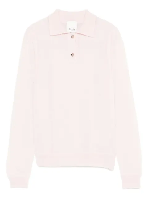 Allude button-fastening polo shirt