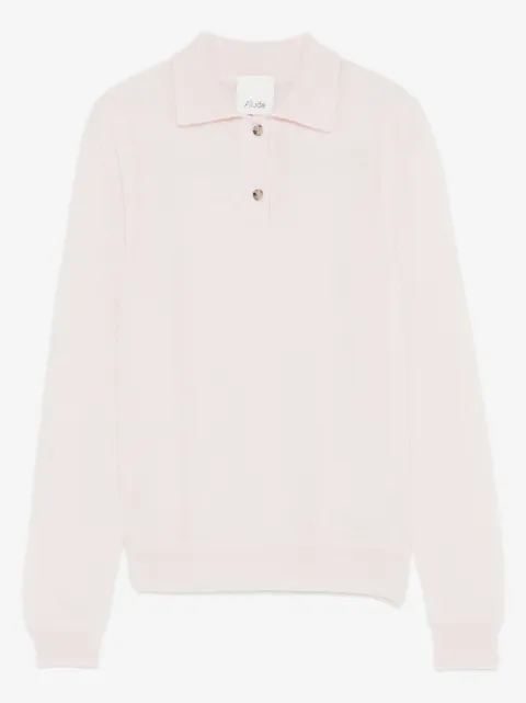 Allude button-fastening polo shirt