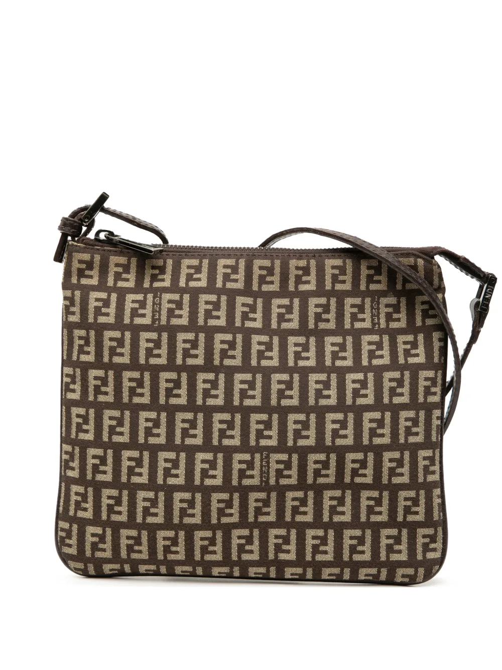 Fendi Pre-Owned 2000-2010 Zucchino Canvas crossbody bag - Marrone