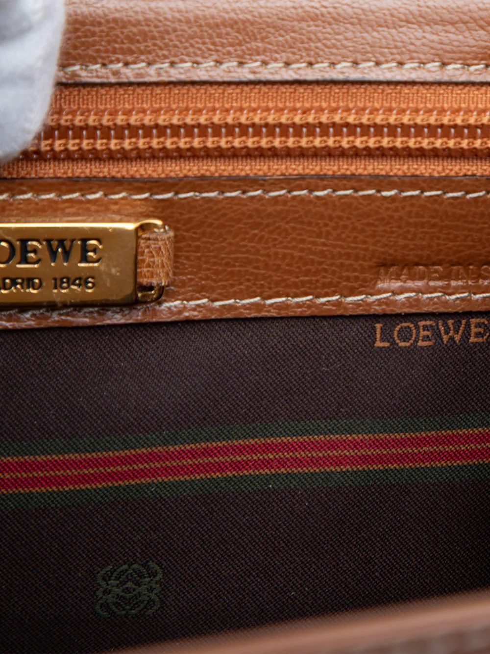 Loewe Pre-Owned 20th Century Leather Velazquez Twist Top Handle