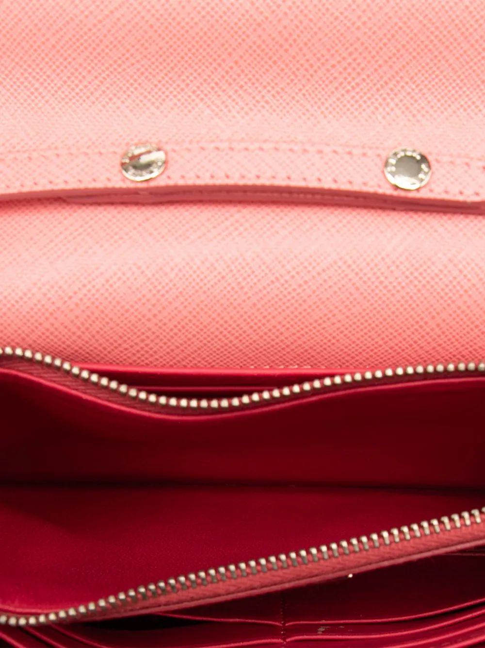 Prada Pre-owned 2010-2025 Saffiano Turn Lock Wallet on Strap Crossbody Bag in Pink, view 5