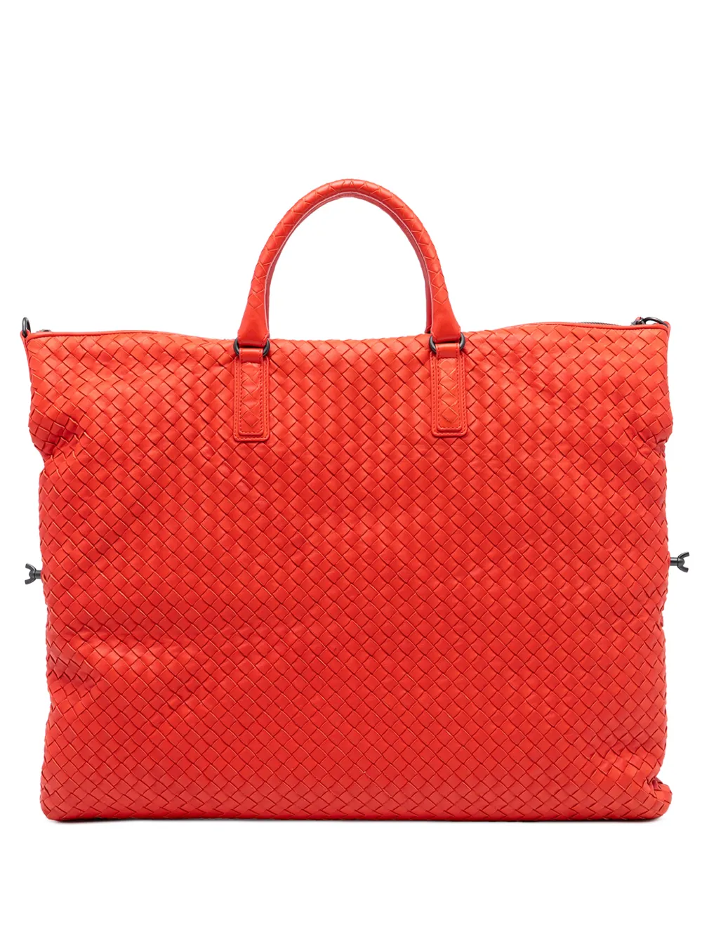Bottega Veneta Pre-Owned 2012-2025 Maxi Nappa Intrecciato Convertible Tote travel bag - Rosso