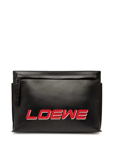 Loewe Pre-Owned 2016 Leather Logo T Pouch clutch bag