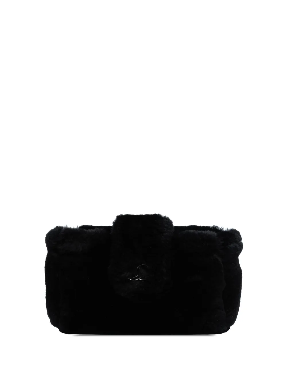 CHANEL Pre-Owned 2012 CC Shearling Orirag Multi pouch | Black | Image 1