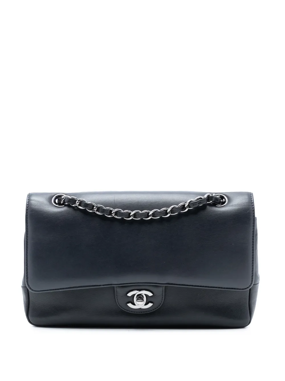 CHANEL Pre-Owned 2016-2017 Medium Smooth Calfskin Pure Double Flap shoulder bag - Nero