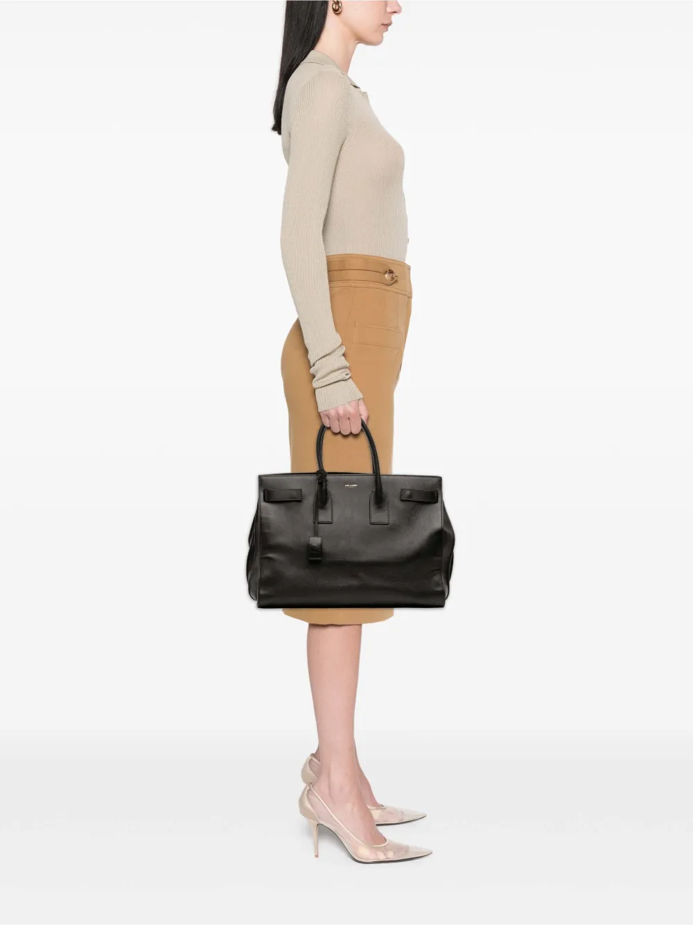 Saint Laurent Pre-Owned 2013-2025 Large Leather Sac De Jour satchel | Pre-Owned | Image 2