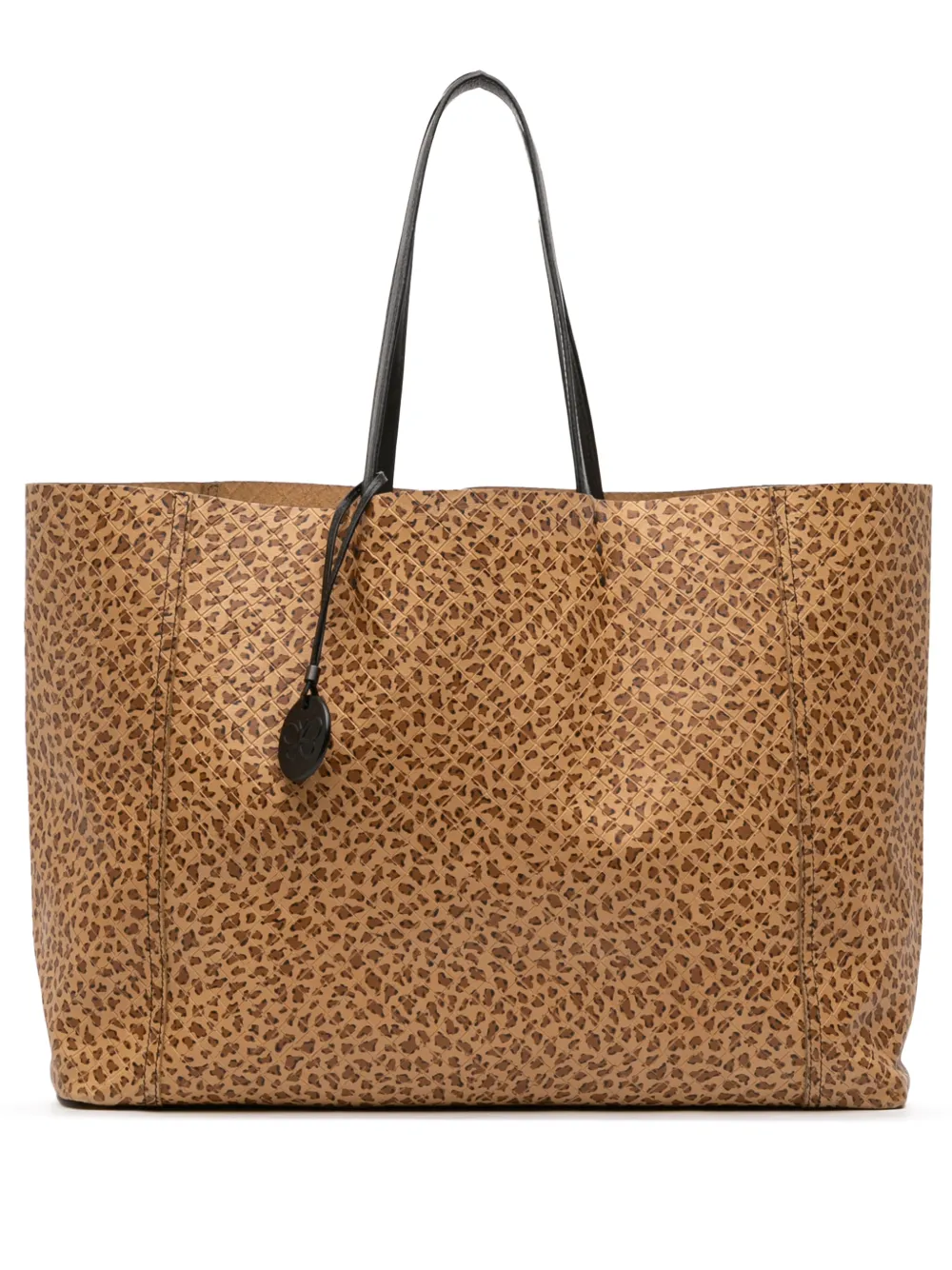 Bottega Veneta Pre-Owned 2012-2025 Printed Nappa Intrecciomirage Butterfly tote bag - Marrone
