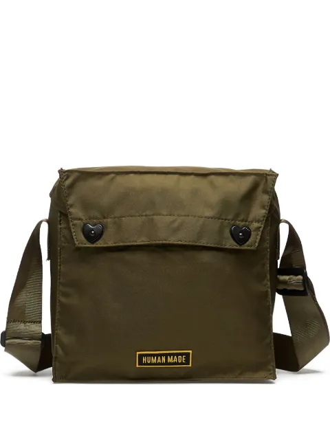 Human Made heart-embellished military messenger bag