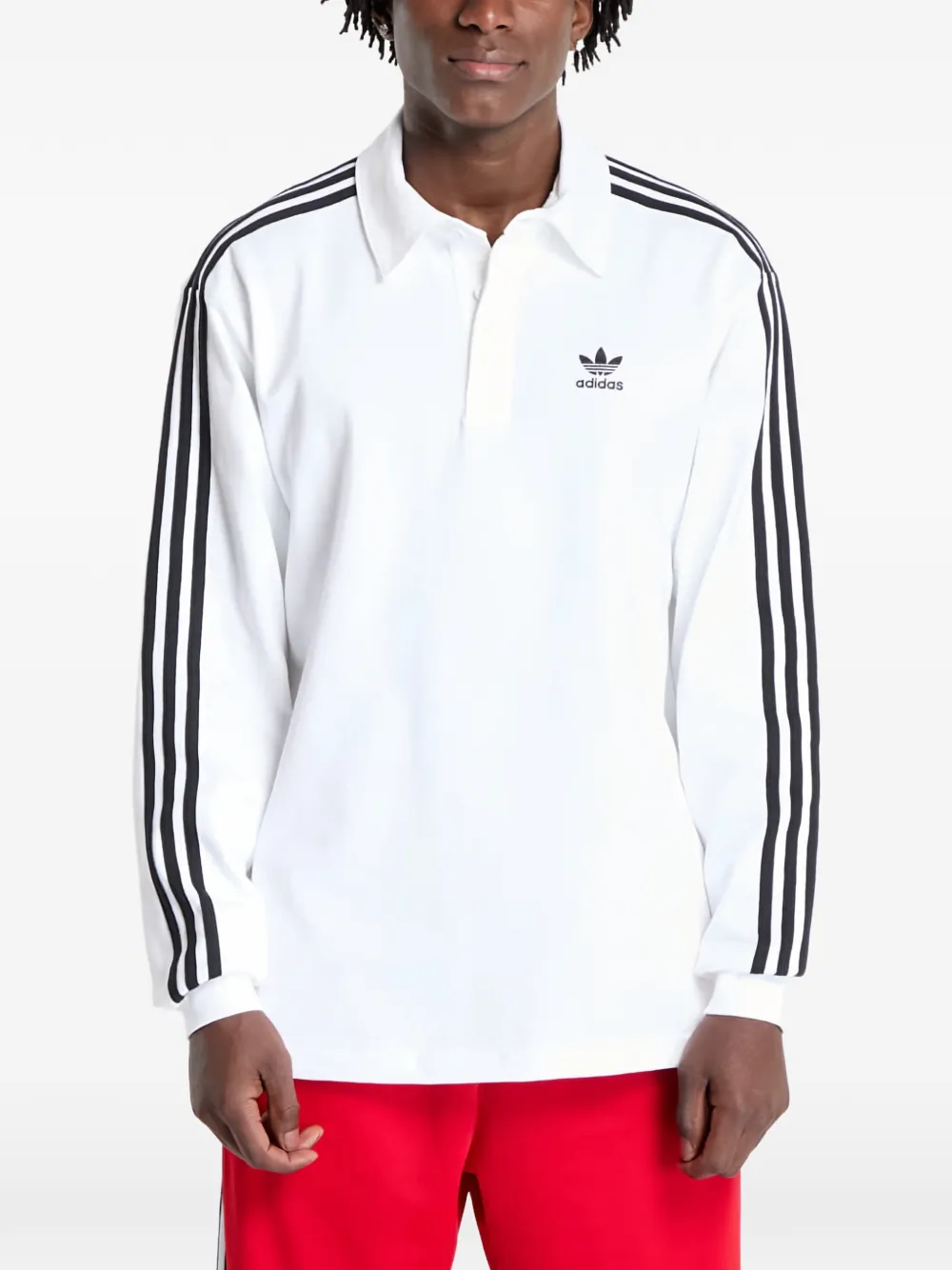 Adidas Adicolor Rugby Polo Shirt - Wit