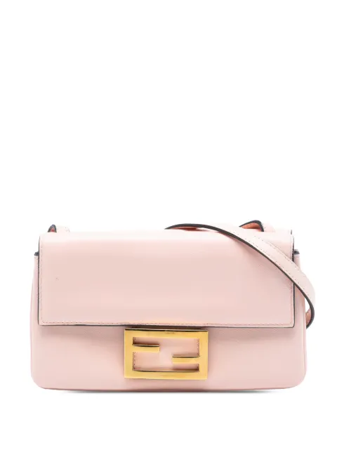 Fendi Pre-Owned 2010-2025 Leather Duo Baguette crossbody bag