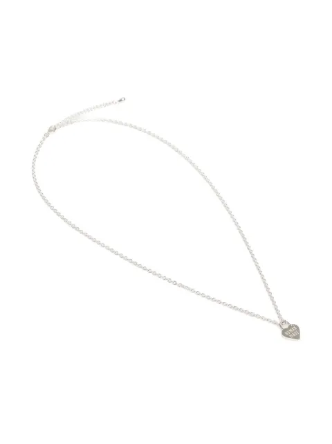Human Made hear-shapet silver necklace