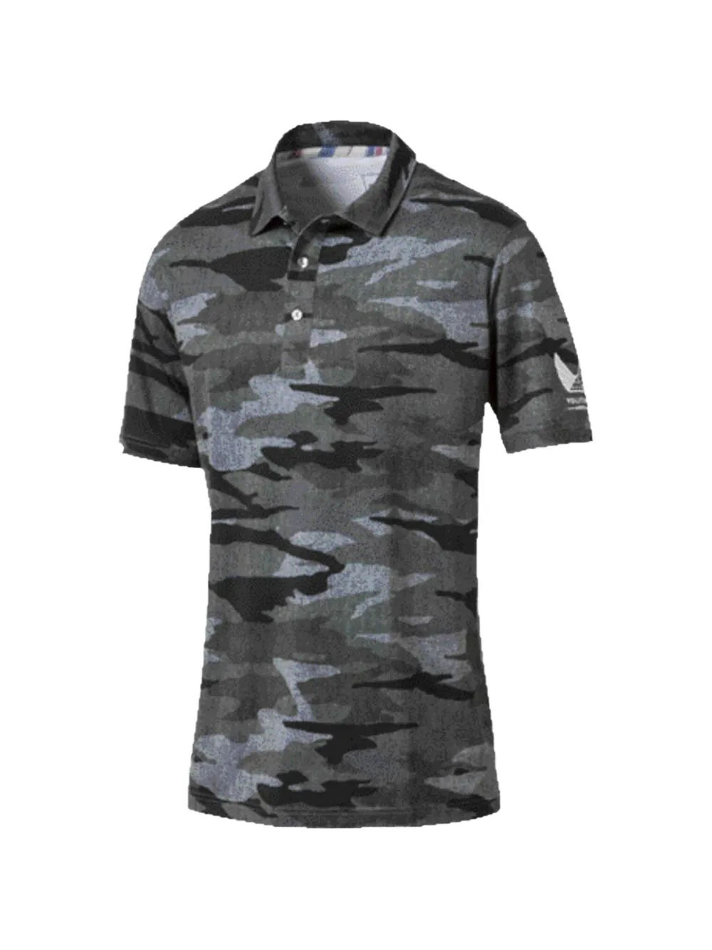 PUMA Polo con stampa camouflage - Grigio