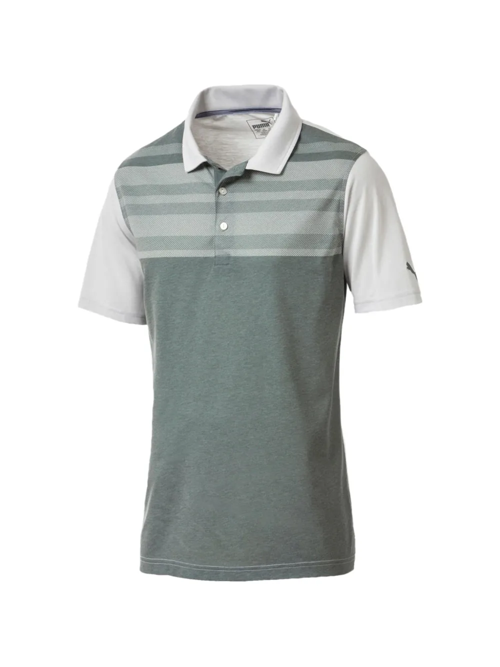 PUMA Polo con design a inserti - Verde