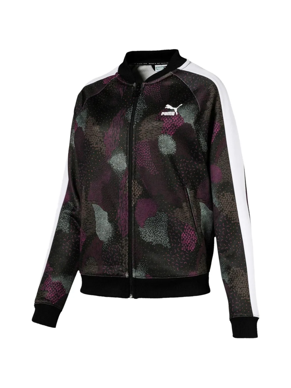 PUMA Felpa Classics T7 a righe - Nero