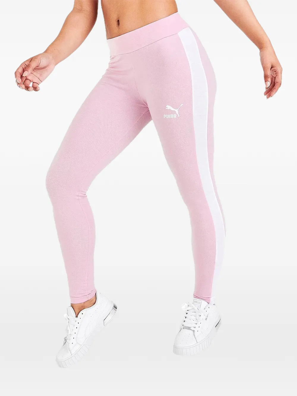 PUMA Leggings con banda laterale - Rosa
