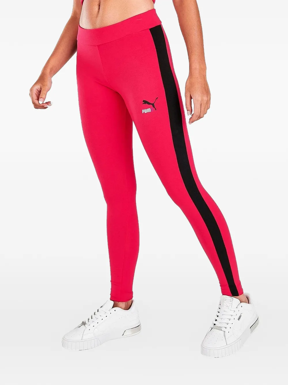 PUMA Leggings Berry Glitz T7 L a righe - Rosa