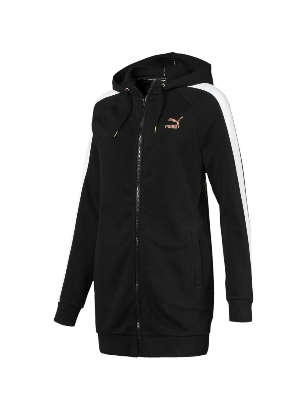 PUMA Felpa con zip e cappuccio - Nero