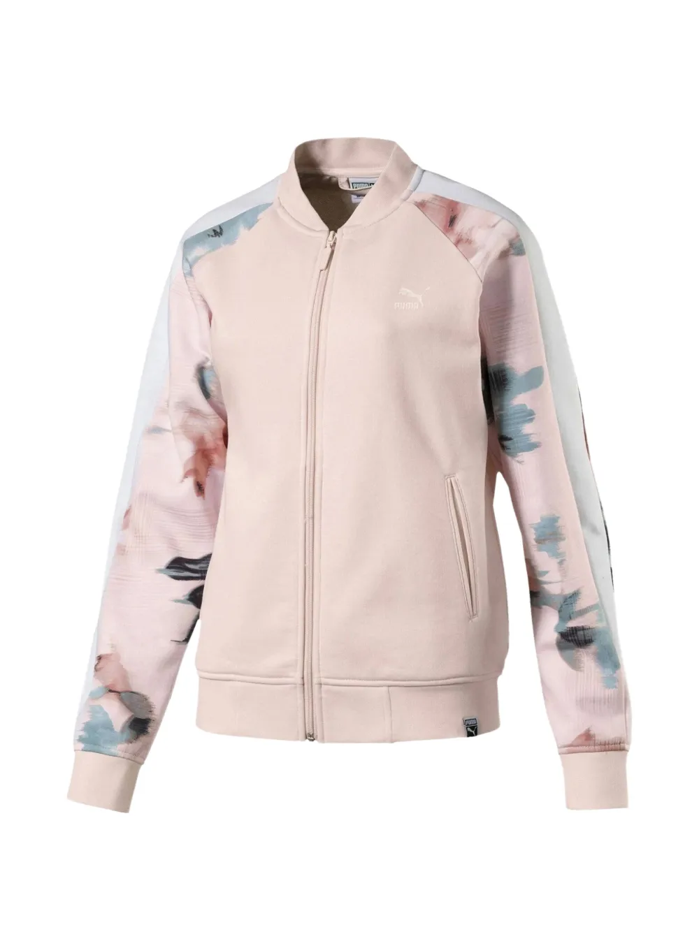 PUMA Sweatshirt mit Blumenärmeln - Nude