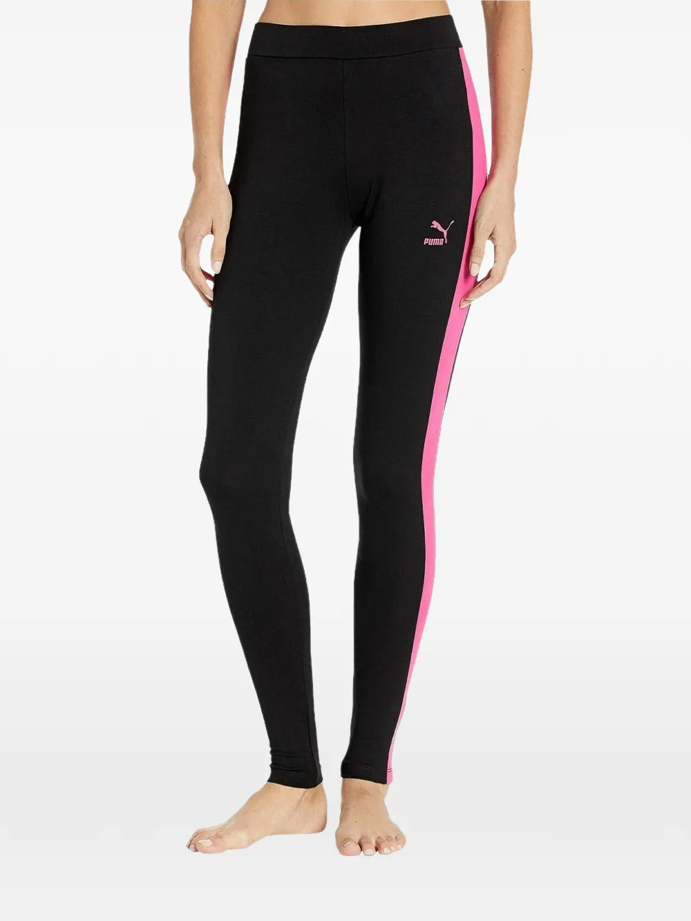 PUMA Leggings a righe - Nero