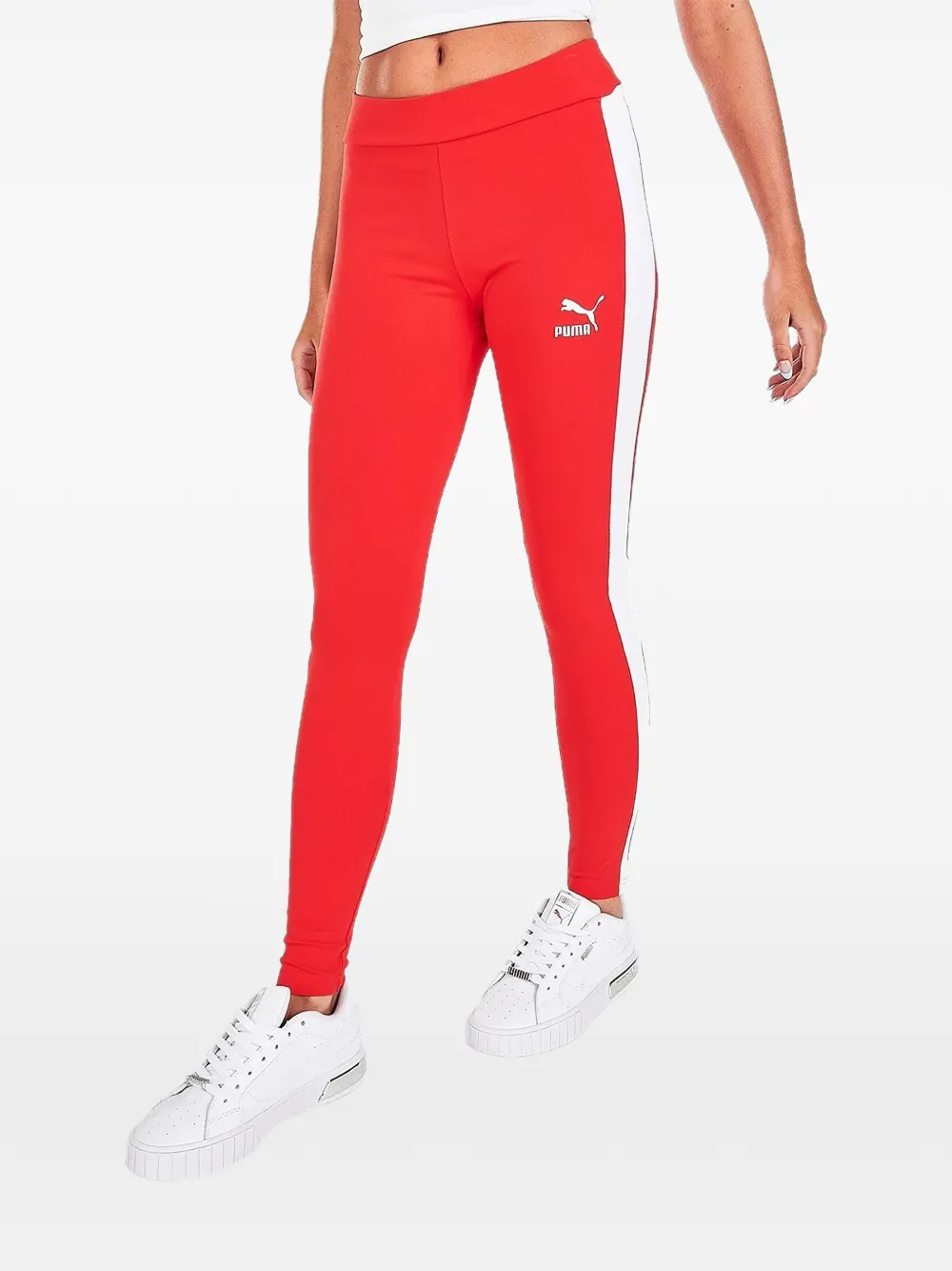 PUMA Leggings Iconic T7 con logo - Rosso