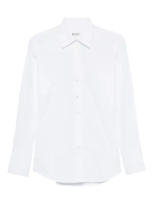 Alexander Wang Exaggerated Split Front Shirt | White | FARFETCH