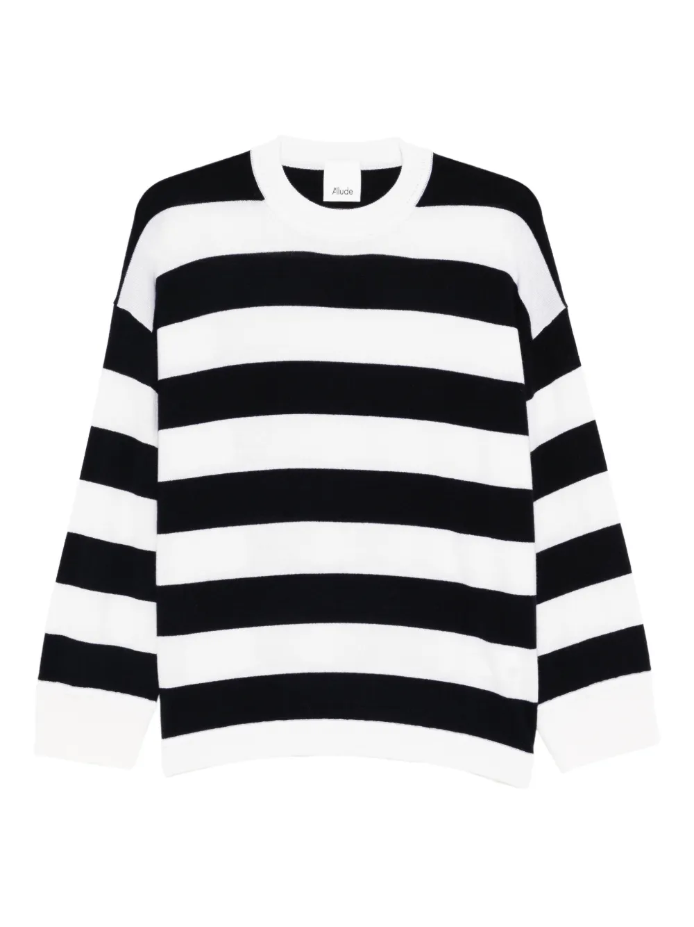 Allude striped-pattern sweater - Bianco