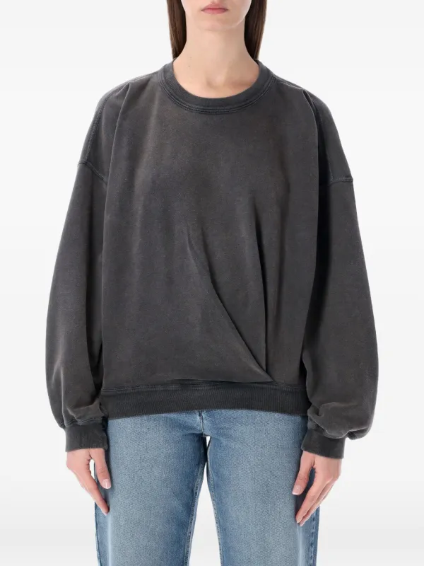 Marant Étoile Crewneck Twisted Fleece in Grey