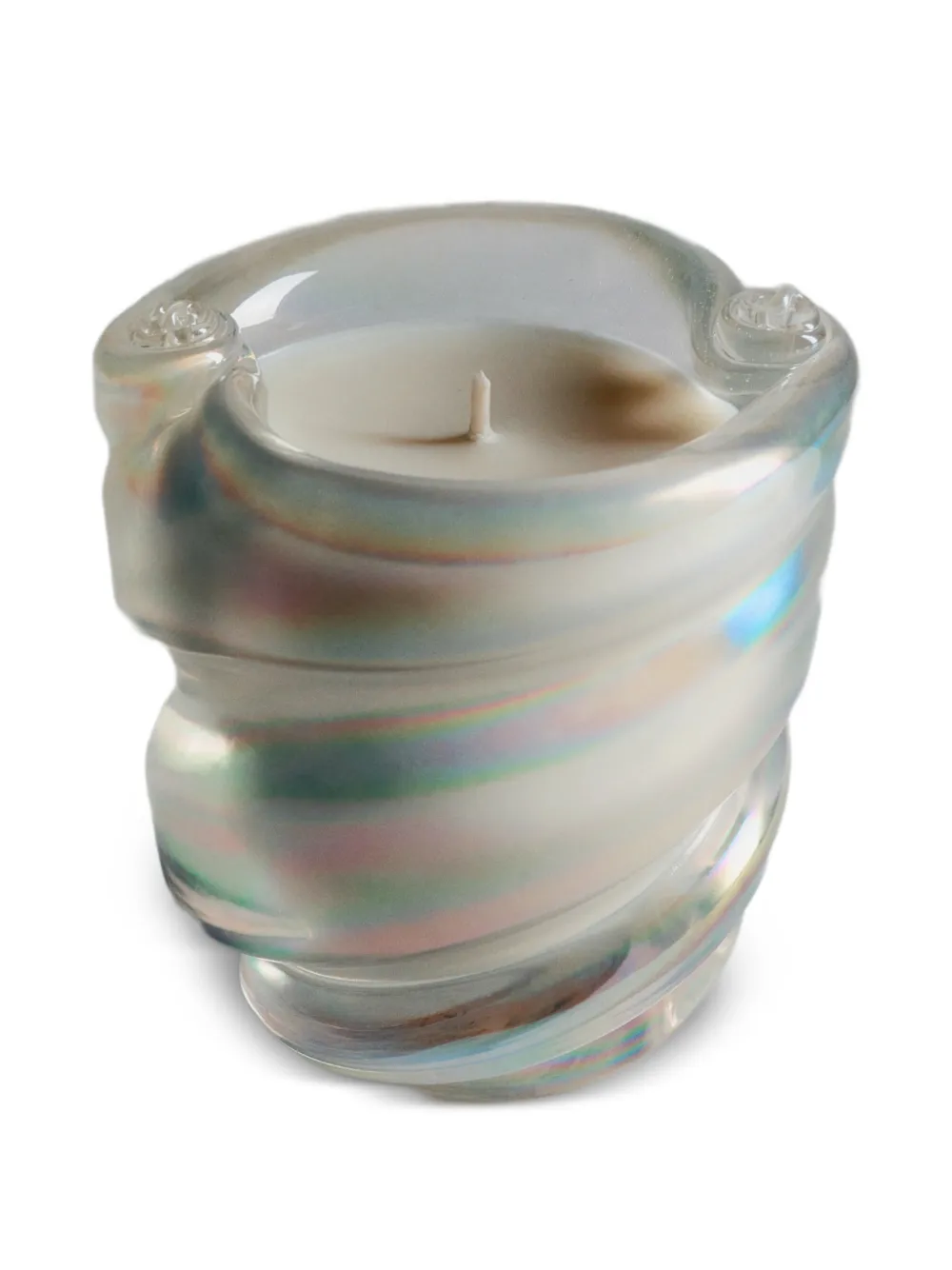 Sophie Bille Brahe Nuage Madison ribbed candle - Weiß