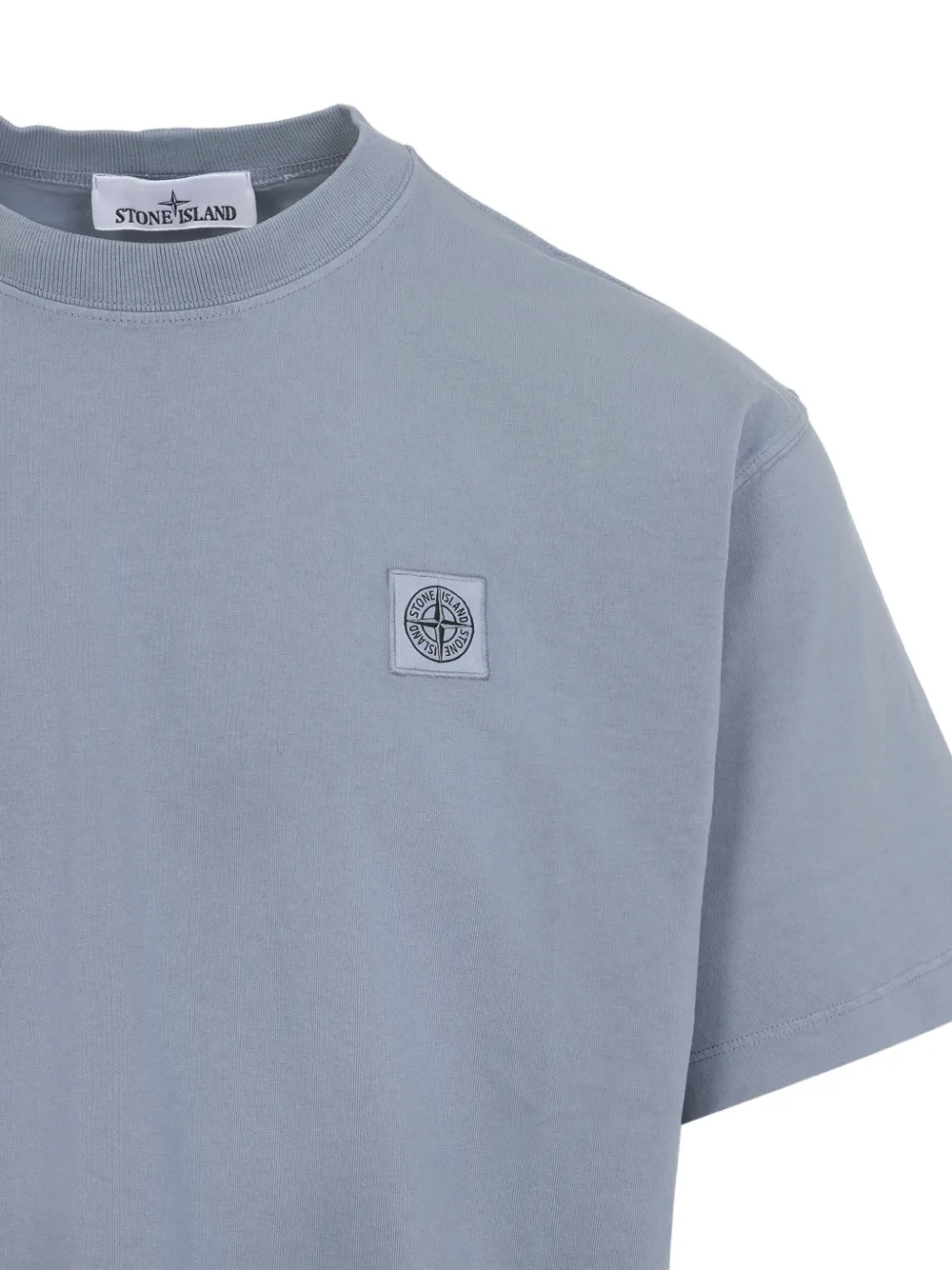  Stone Island Logo-patch T-shirt - Blue 