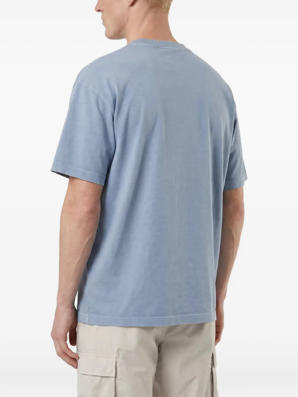 Stone Island T-shirt met logopatch Blauw