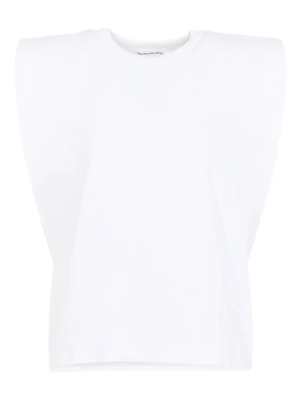 The Frankie Shop padded-shoulder T-shirt - Bianco