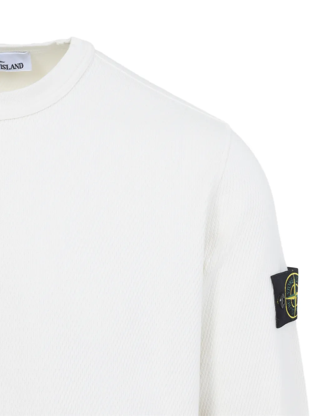 Stone Island Trui met logodetail Wit