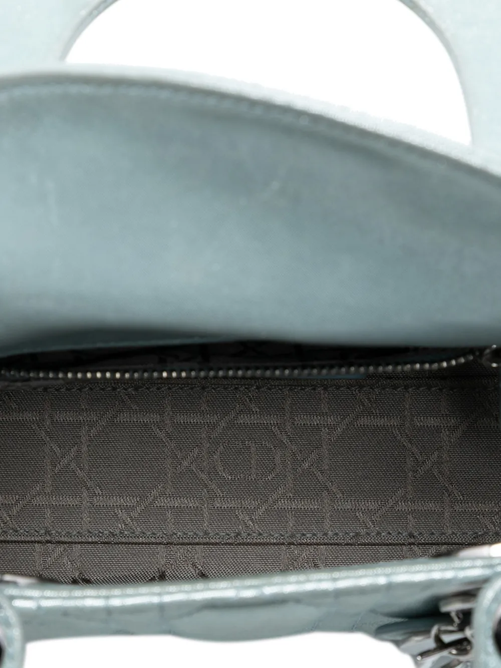 2015 Mini Iridescent Lambskin Cannage Lady Dior Satchel