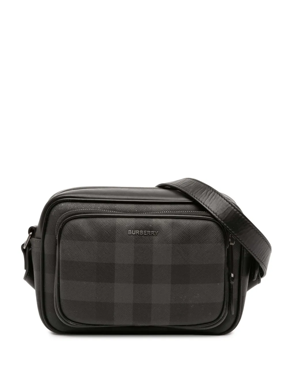 Burberry Pre-Owned 2018-2024 Coated Canvas Check Paddy Bag crossbody bag | Grey | Image 1