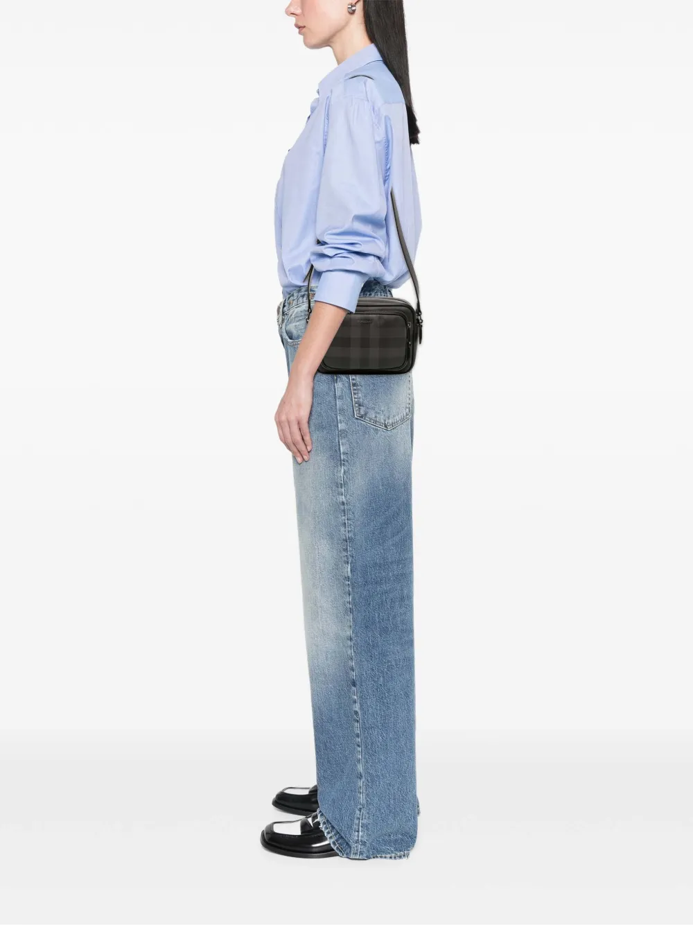 Burberry Pre-Owned 2018-2024 Coated Canvas Check Paddy Bag crossbody bag | Men | Image 2