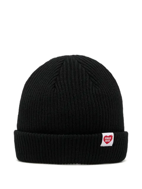 Human Made black beanie hat