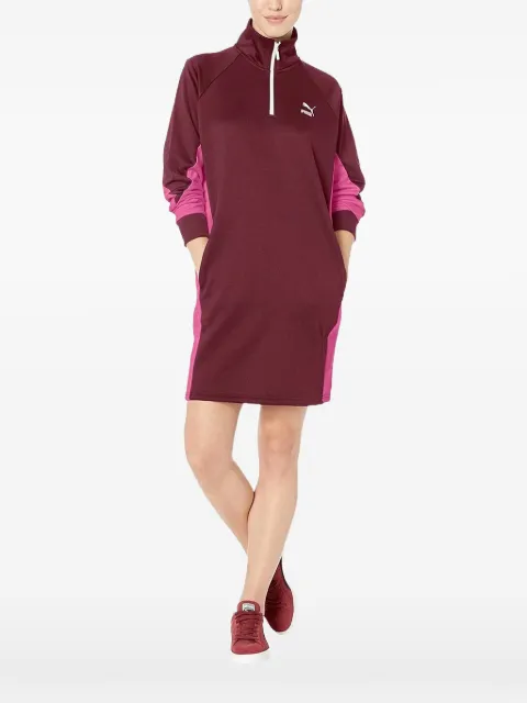 PUMA quarter-zip long-sleeve dress