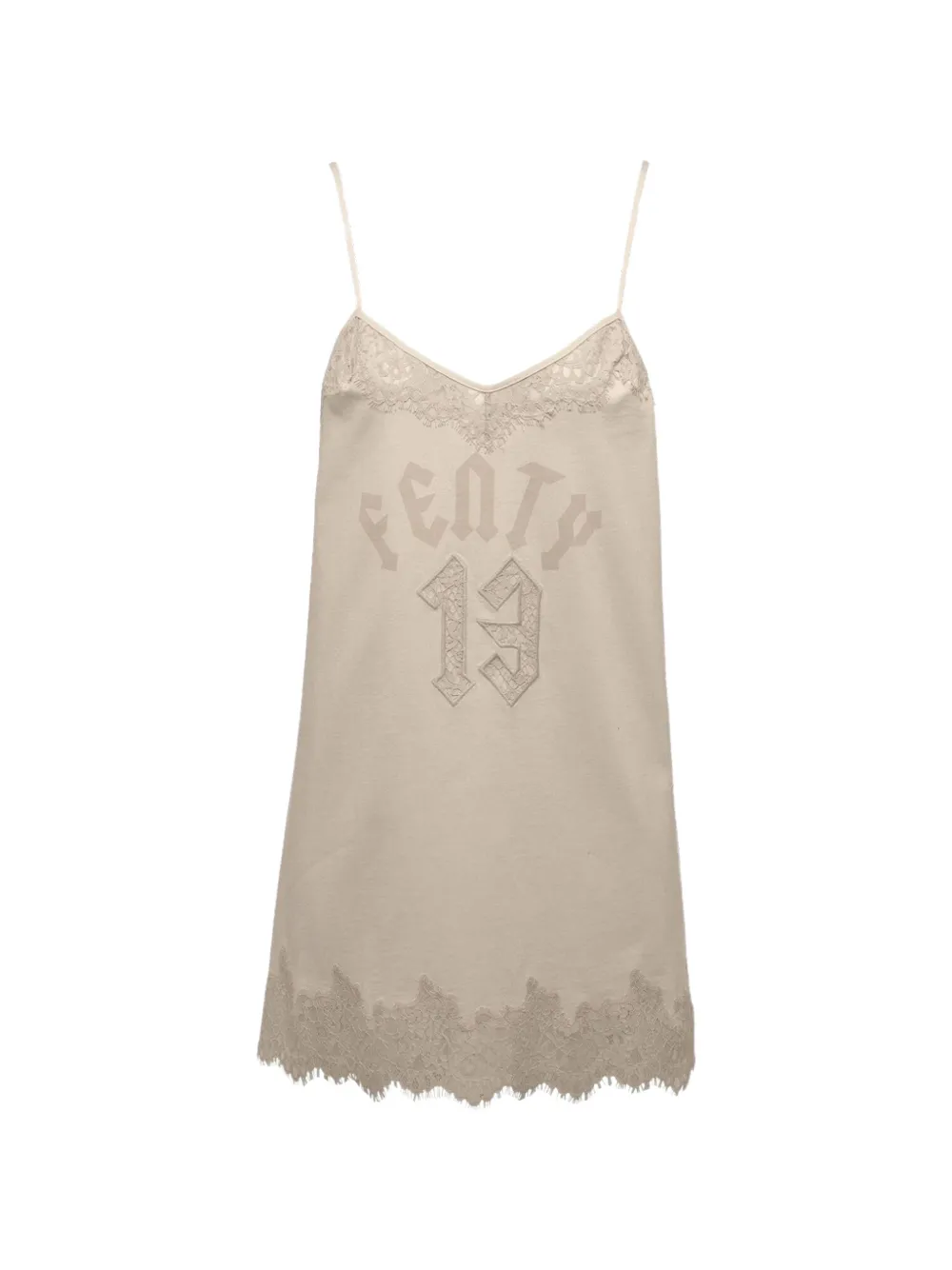 PUMA x Fenty Nachthemd mit Spitzenbesatz - Nude