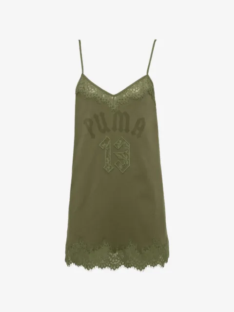 PUMA vestido de noche con ribete de encaje en colaboración con Fenty