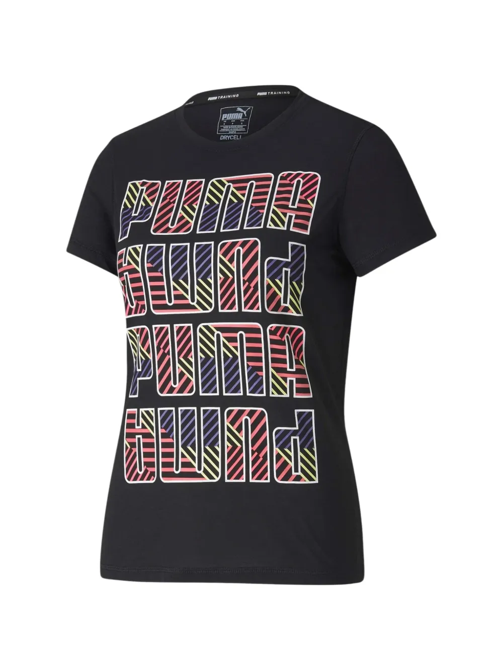 PUMA T-shirt girocollo con stampa - Nero