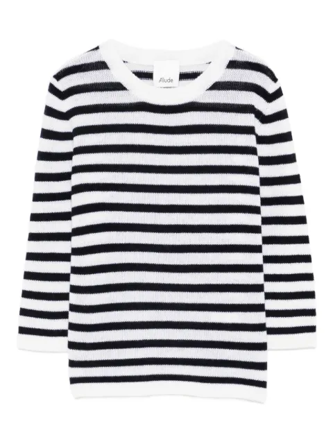 Allude striped-pattern sweater