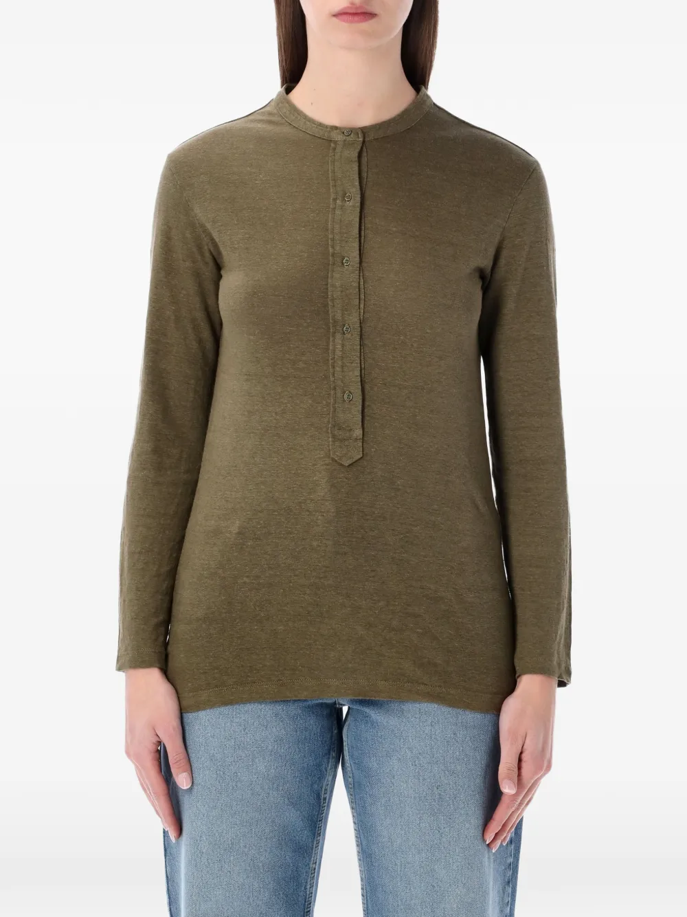 MARANT ÉTOILE Lucy long-sleeve T-shirt - Grün
