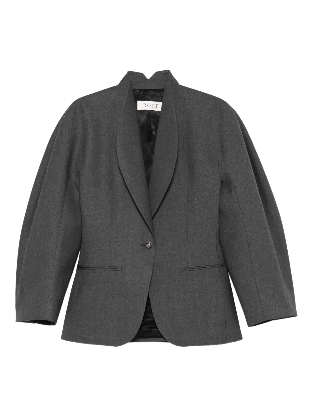 Róhe shawl-collar blazer - Grigio