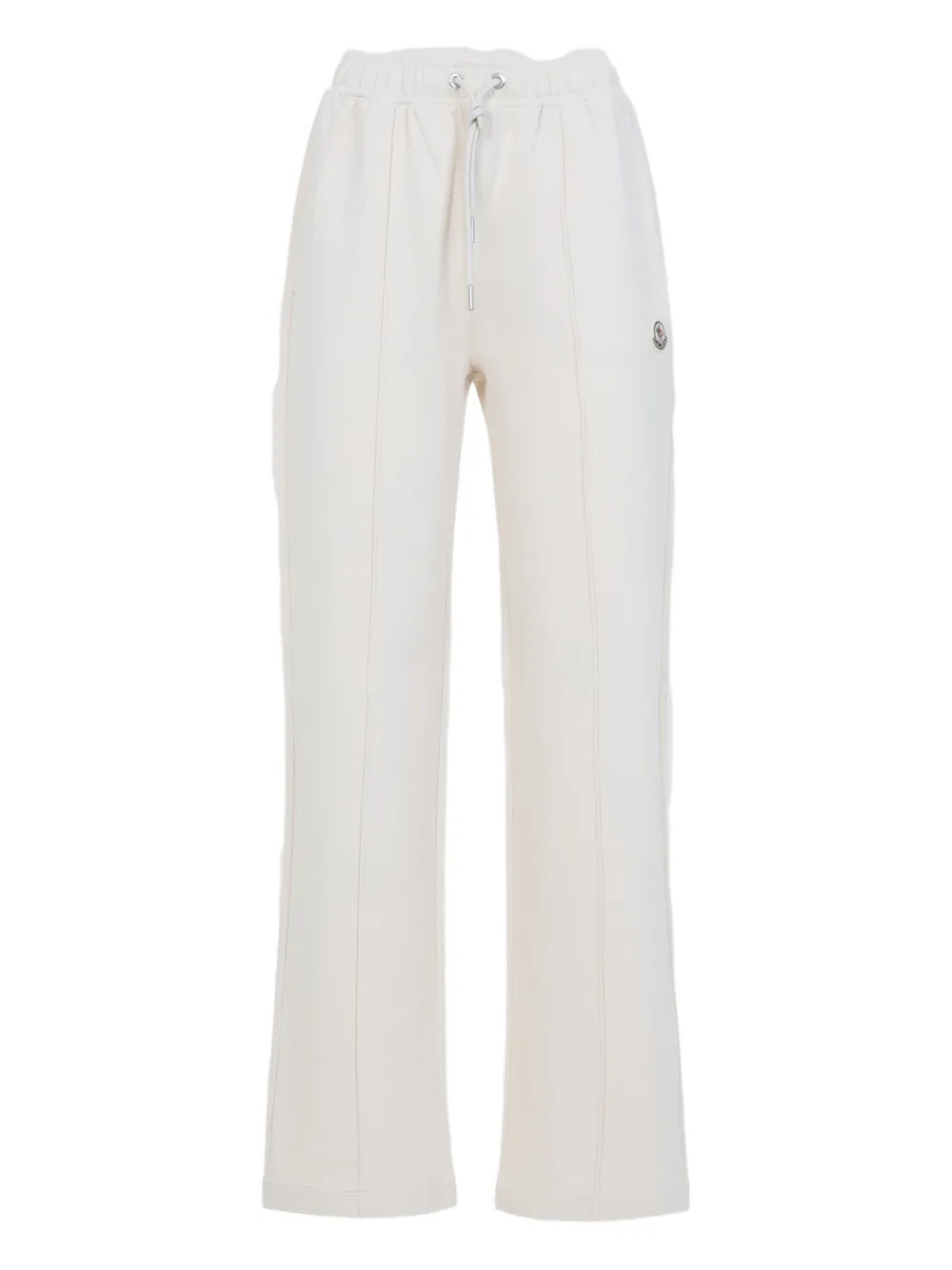 Moncler logo-patch drawstrings trousers | Neutrals | Image 1