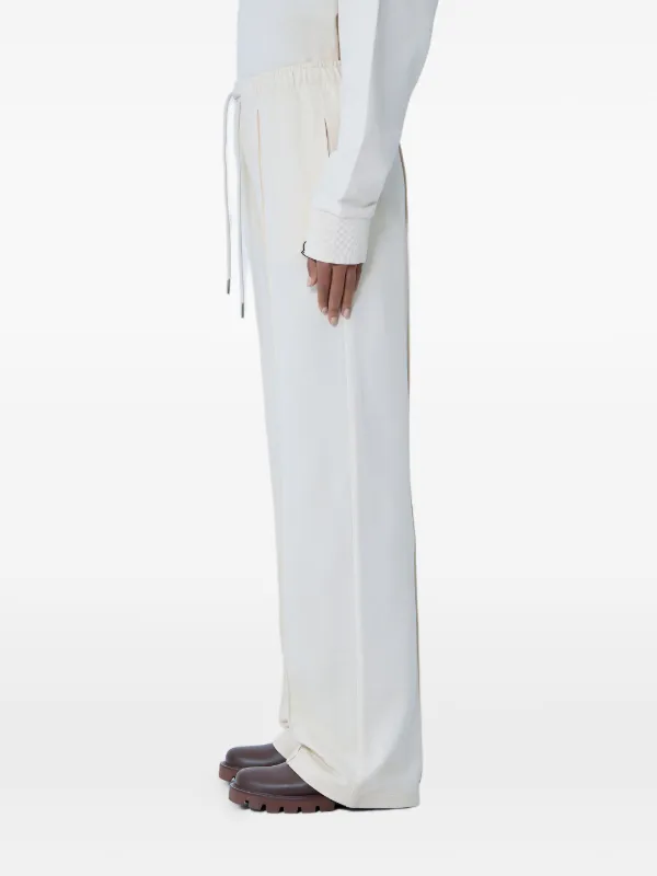 Moncler logo-patch Drawstrings Trousers | Neutrals | FARFETCH AO