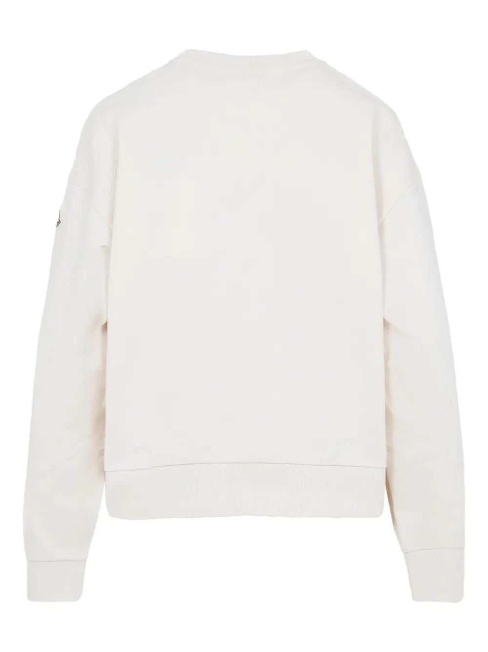  Moncler Logo Embroidered Sweatshirt - Neutrals 