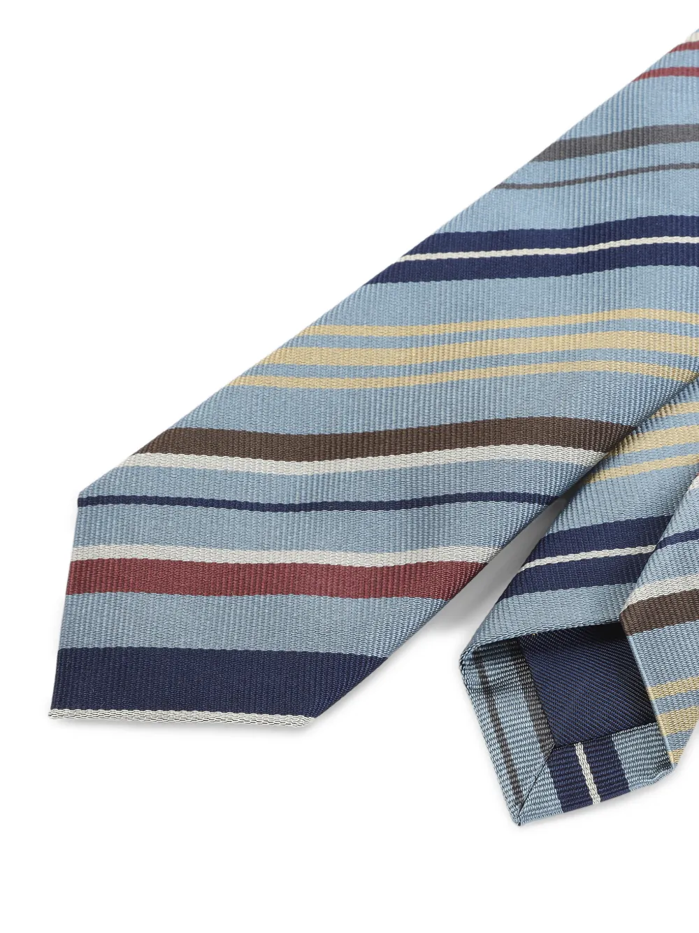Paul Smith striped silk tie - Blauw