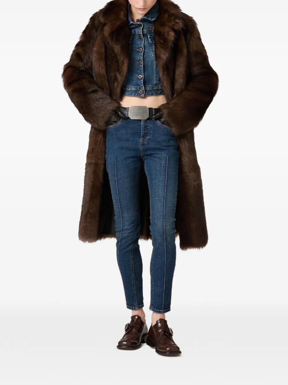 Miu Miu Stretch denim jeans | Cropped Jeans | Image 2