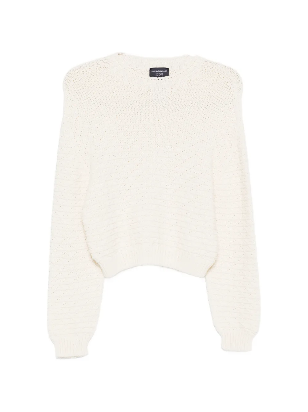 Emporio Armani textured knitted sweater - Toni neutri